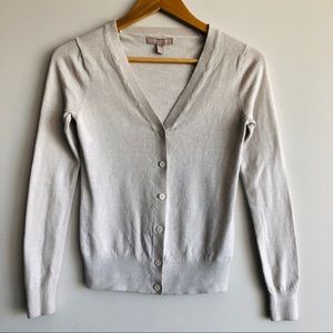 Banana Republic | Luxurious Cotton Cream Cardigan